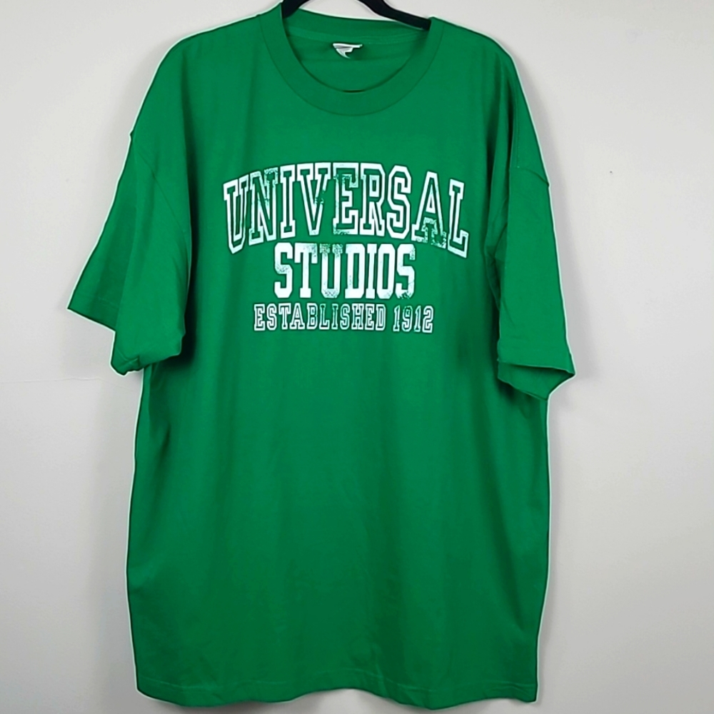 Universal Studios theme park plus size XXL green tshirt